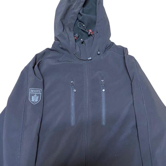 Roots Canada Outdoors Softshell Waterproof Men’s Hooded Fleece Lined Jacket XL - Picture 2 of 4